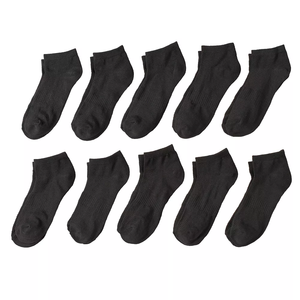 Boys Tek Gear® 10-pk. Lightweight Low-Cut Performance Socks - Image 2