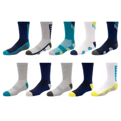 Boys Tek GearĀ® 10-Pack Performance Crew Socks