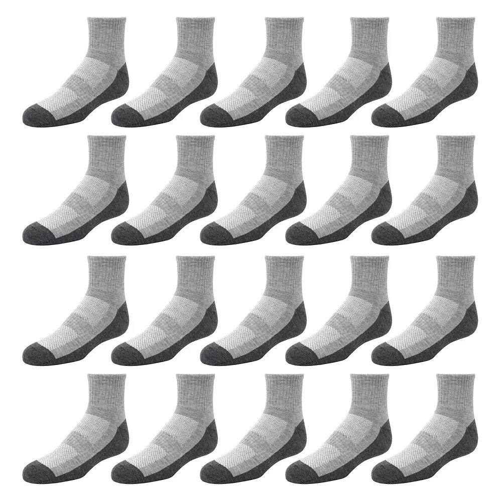 Boys Tek Gear® 20-Pack Lightweight Performance Ankle Socks - Image 3