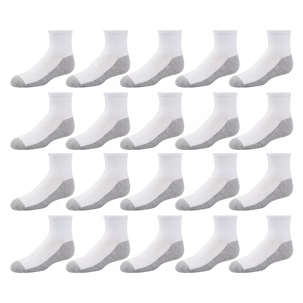 Boys Tek Gear® 20-Pack Lightweight Performance Ankle Socks - Image 2