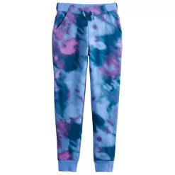 Girls 7-16 Tek Gear® Adaptive Ultrasoft Fleece Joggers -Deux par Deux shop 4936664 Bold Dye Effect