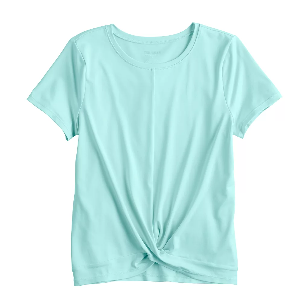 Girls 7-16 Tek GearĀ® Soft Tek Twist Hem Tee in Regular & Plus - Image 2