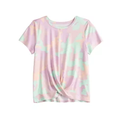 Girls 7-16 Tek Gear® Soft Tek Twist Hem Tee in Regular & Plus