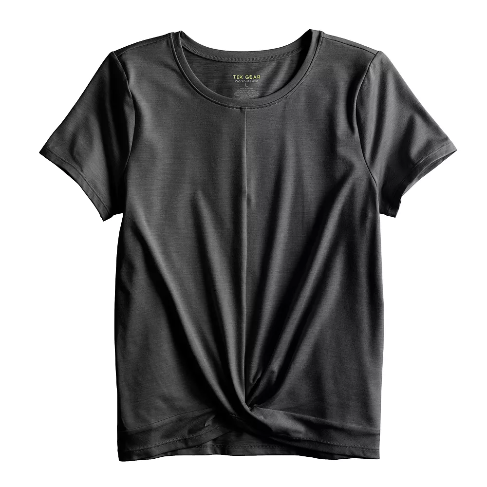 Girls 7-16 Tek GearĀ® Soft Tek Twist Hem Tee in Regular & Plus - Image 4