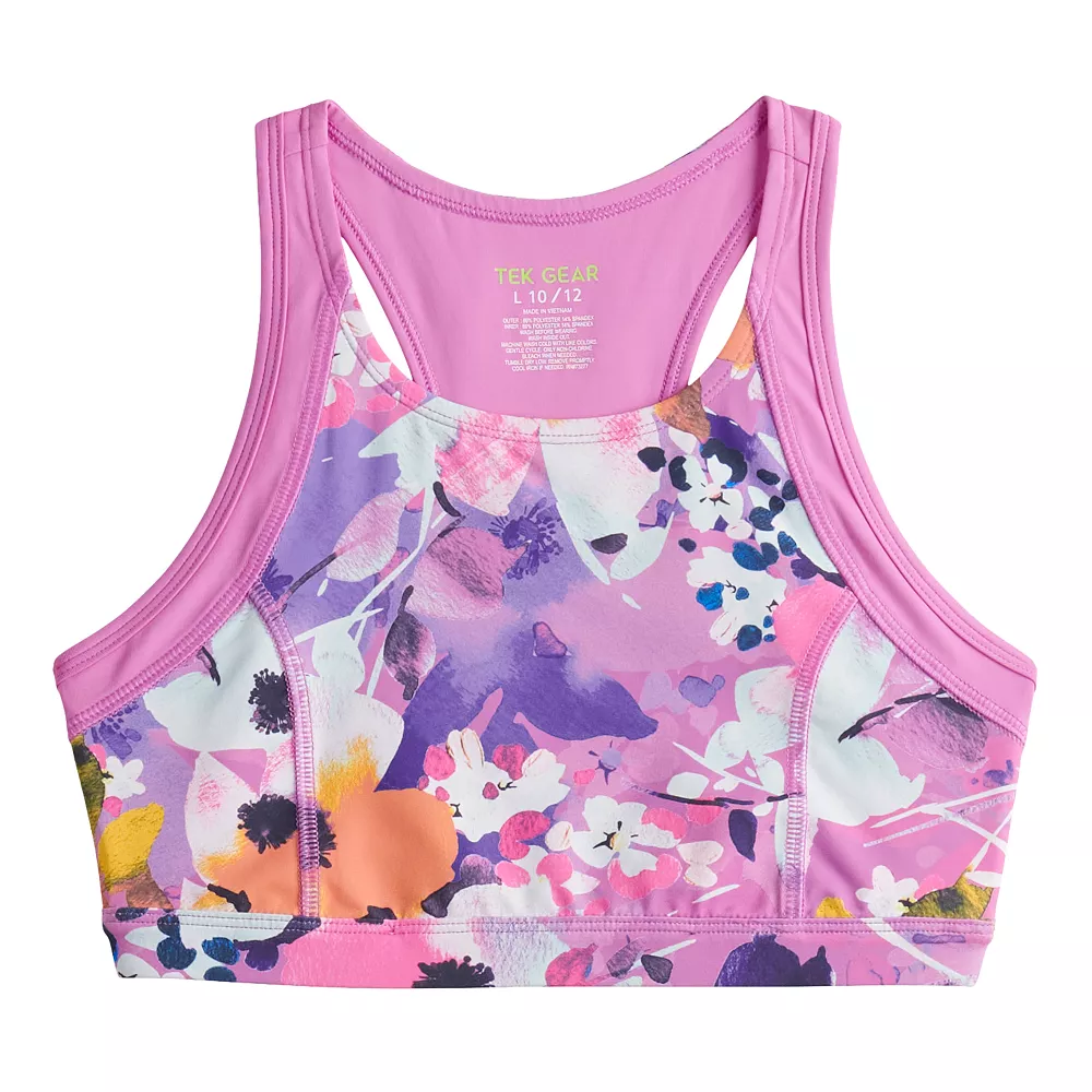 Girls 7-16 Tek Gear® Sun Gear UPF 50 Active Bikini Top in Regular & Plus 4 Girls 7-16 Tek Gear® Sun Gear UPF 50 Active Bikini Top in Regular & Plus - Image 2