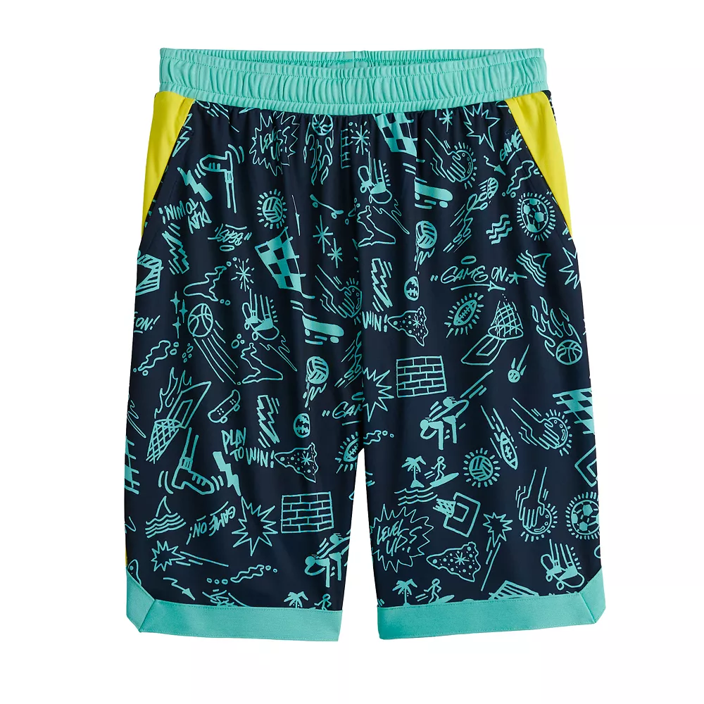 Boys 8-20 Tek GearĀ® Dry Tek Printed Shorts in Regular & Husky - Image 2