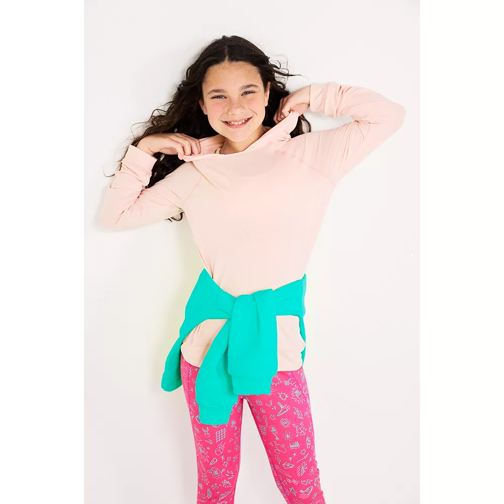 Girls 7-16 Tek GearĀ® Soft Tek Hoodie Tee in Regular & Plus - Image 8