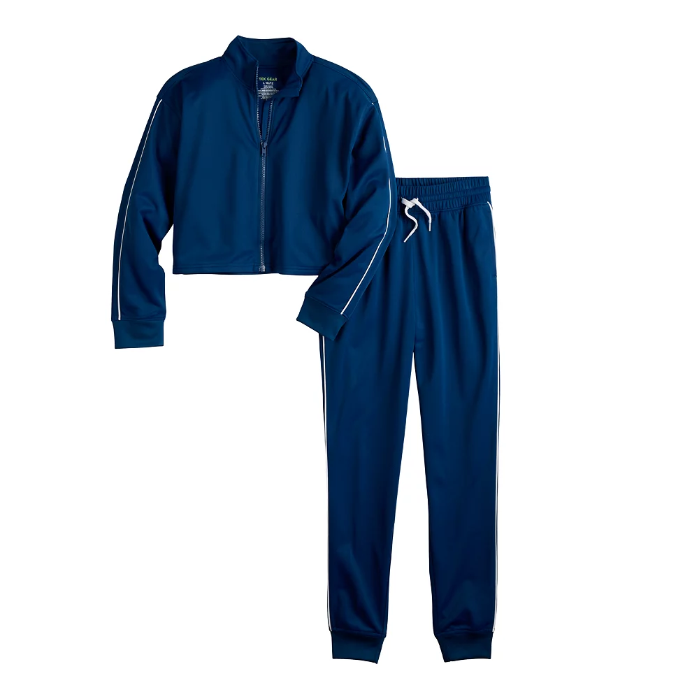Girls 7-16 Tek GearĀ® Tricot Tracksuit Set - Image 3