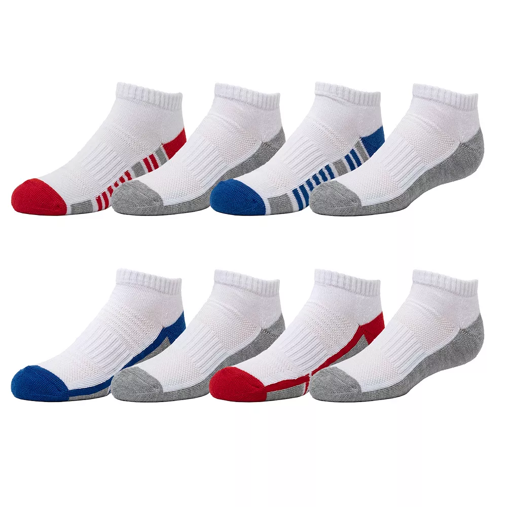 Boys Tek GearĀ® Cushioned 8-pack Performance No-Show Socks - Image 3