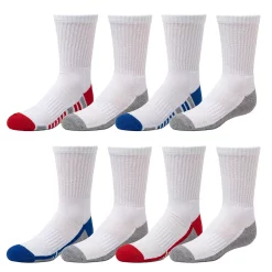 Boys Tek Gear® Cushioned 8-pack Performance Crew Socks 7 Boys Tek Gear® Cushioned 8-pack Performance Crew Socks -Deux par Deux shop 5758093 ALT