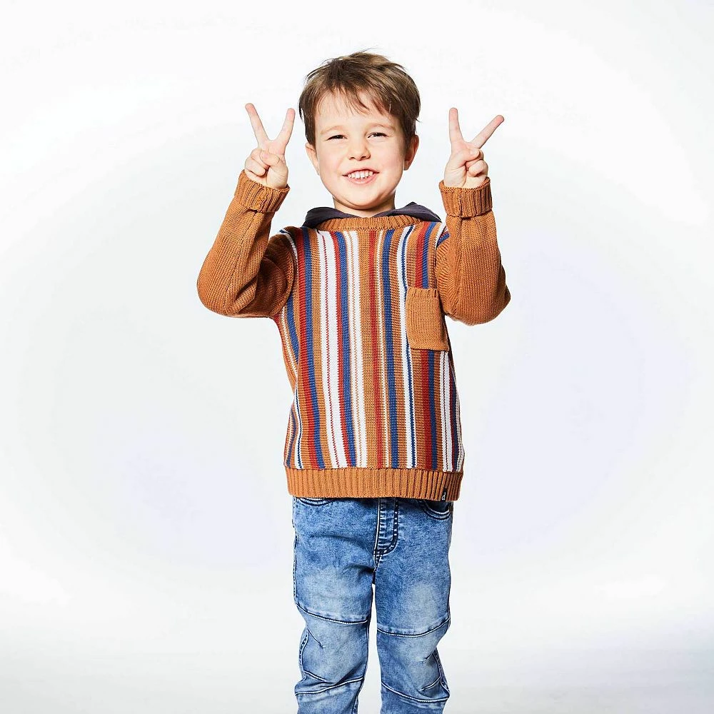 Striped Knitted Sweater - Image 3