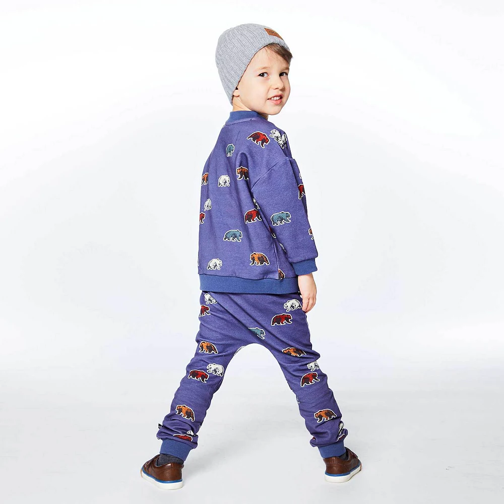 Fleece Top With Allover Bear Print - Image 2