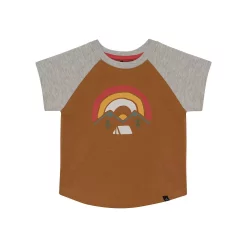 Printed Jersey Top Brown Sugar