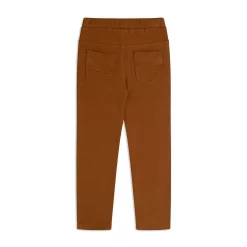 Fleece Legging With Knee Applique Golden Brown -Deux par Deux shop 5989486 ALT2