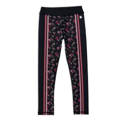 Athletic Legging Light Pink With Printed Flowers