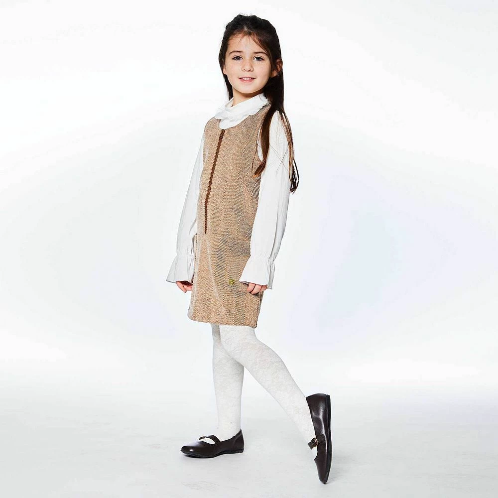 Herringbone Jumper With Pocket Brown - Image 2