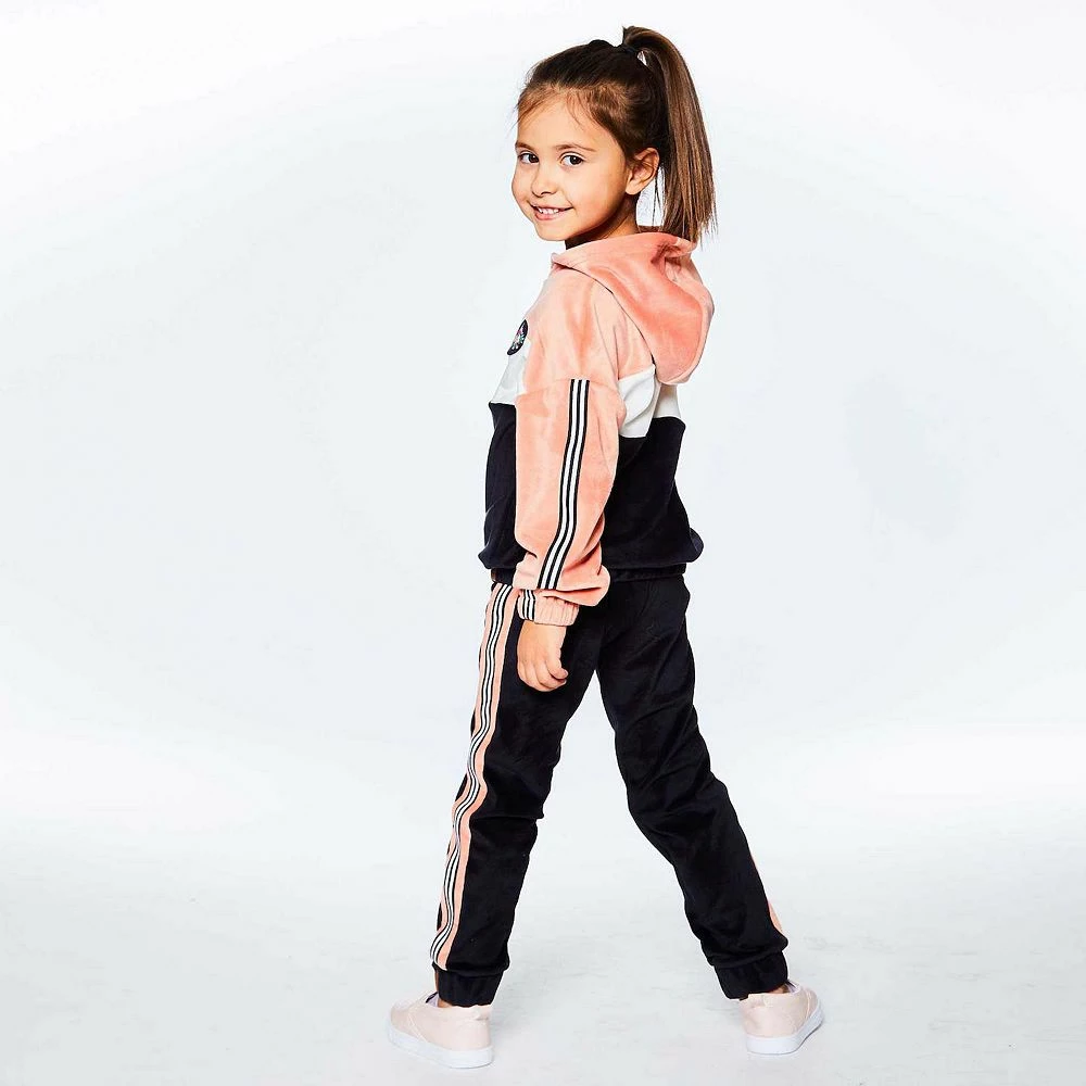 Colorblock Velvet Hooded Top - Image 3