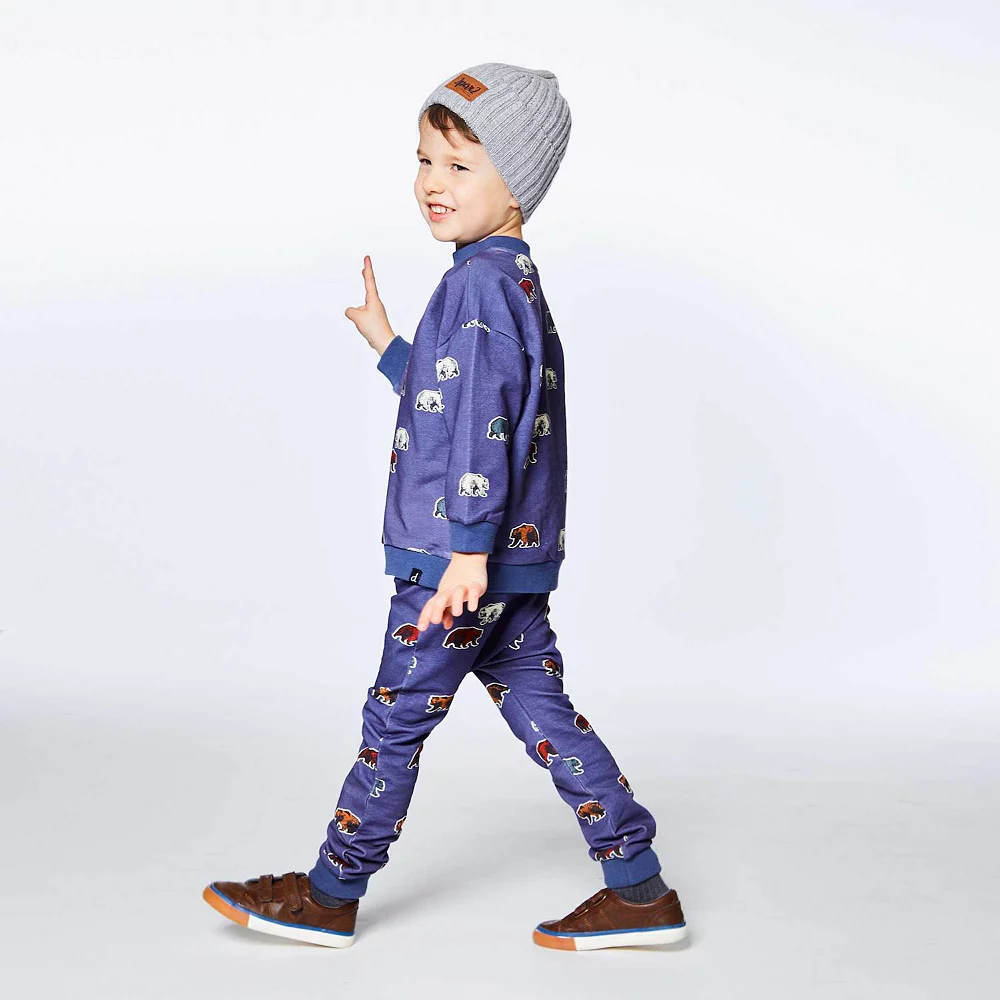 Fleece Top With Allover Bear Print - Image 3