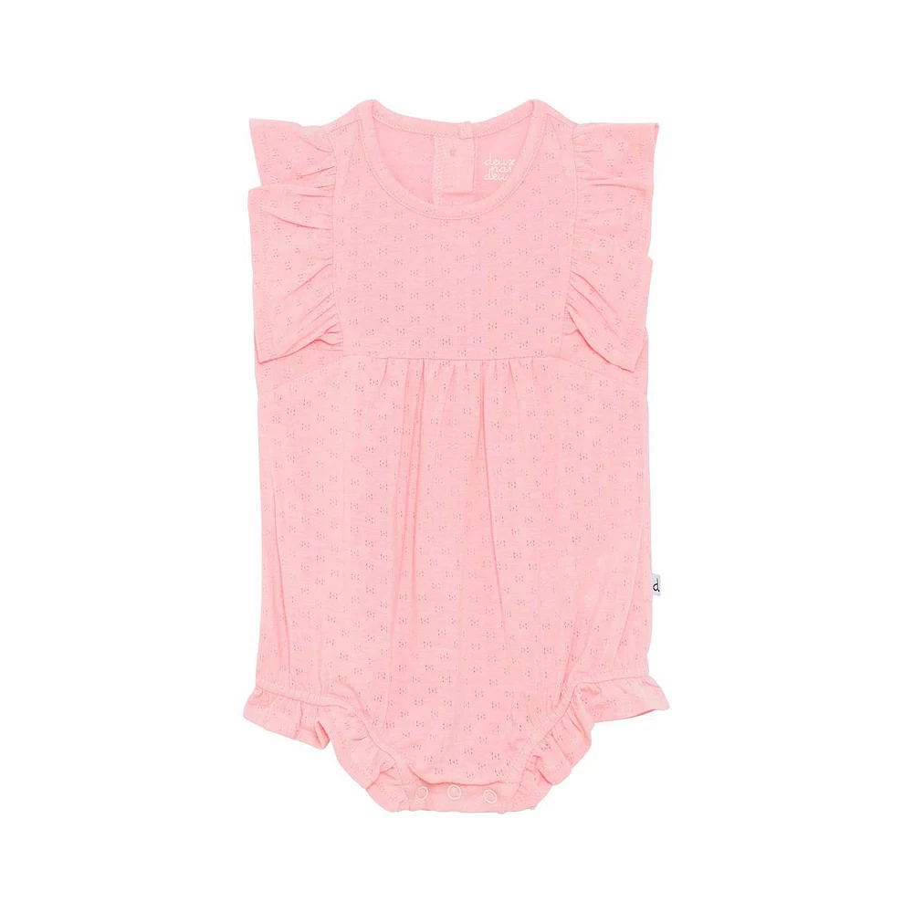 Pointelle Romper Light Pink