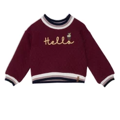 Long Sleeve Quilted Crop Top