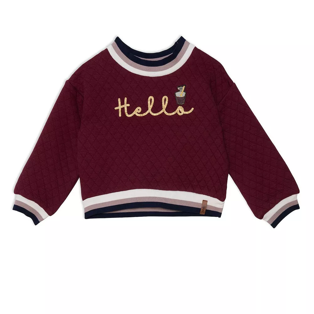 Long Sleeve Quilted Crop Top