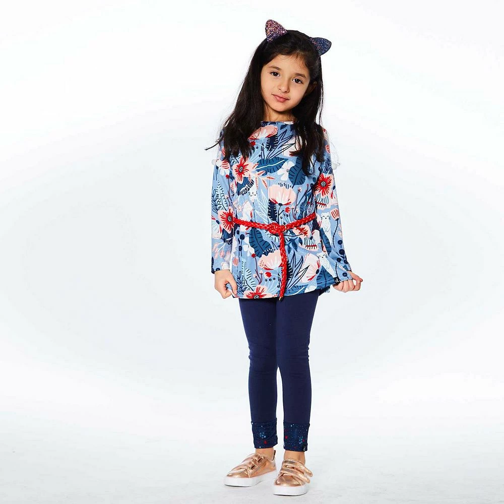 Long Sleeve Tunic With Belt Printed Weasels - Image 2