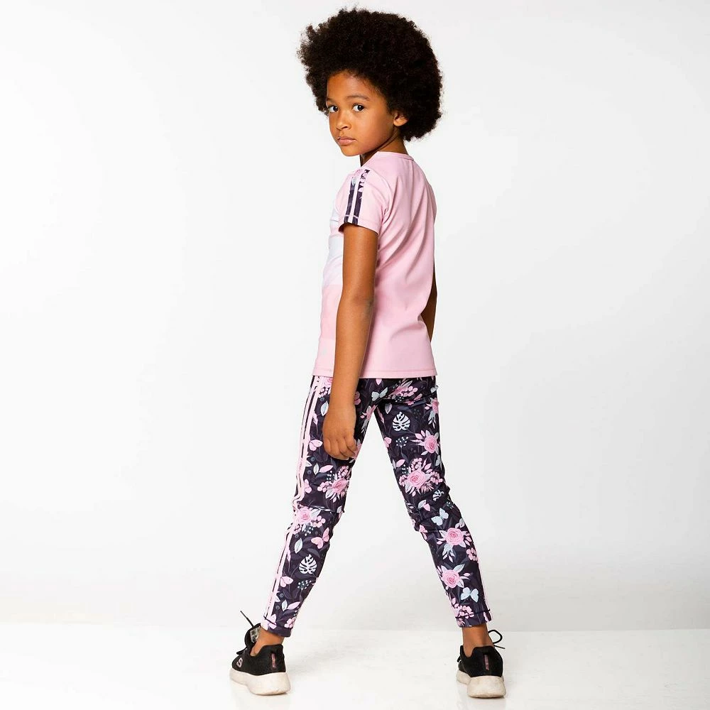 Athletic Legging Black Flower And Butterfly Print - Image 4