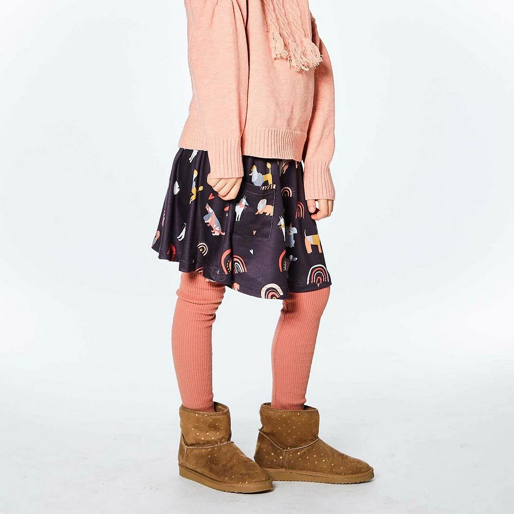 Printed Poodles Flared Skirt - Image 2