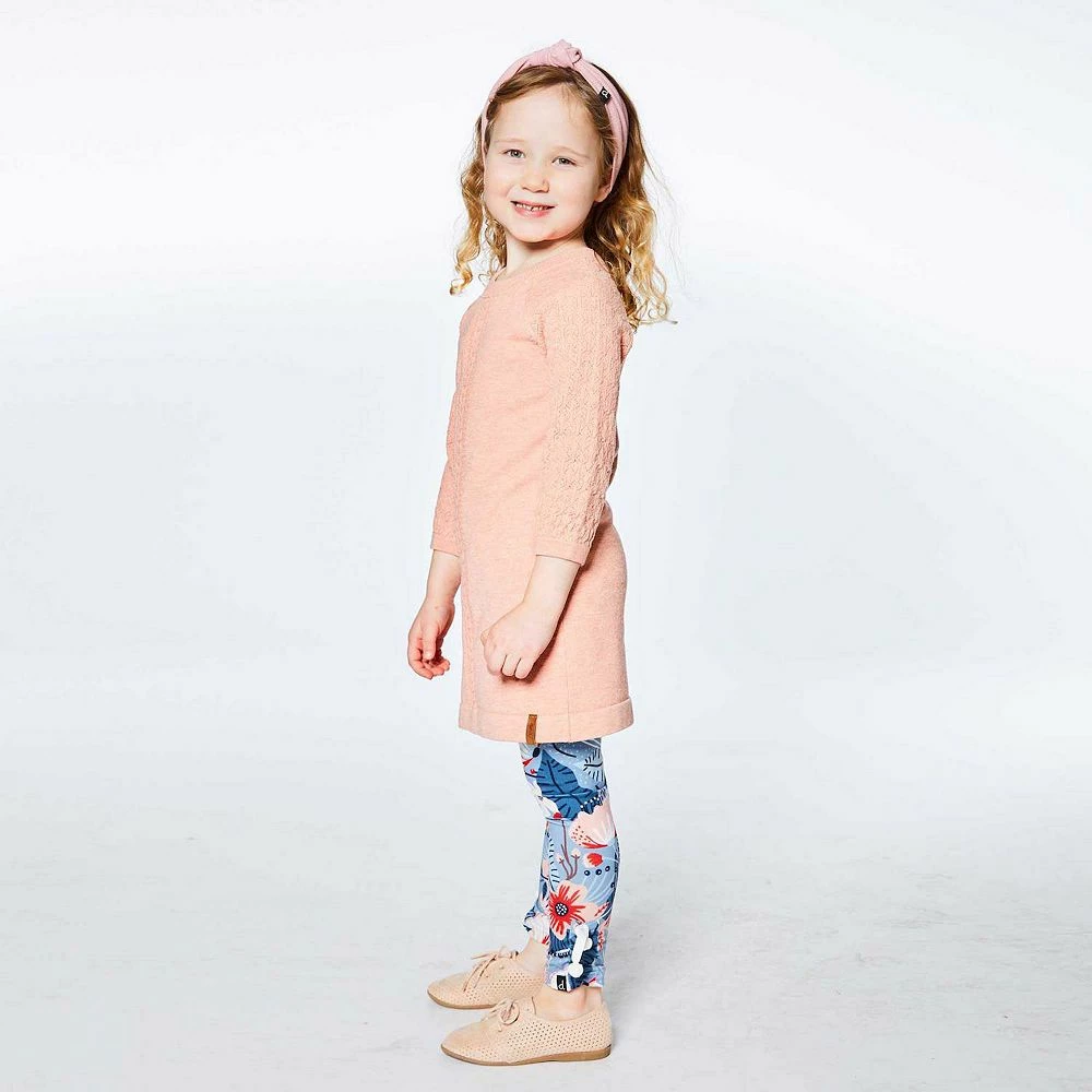 Knitted 3/4 Sleeve Dress Light Pink - Image 2