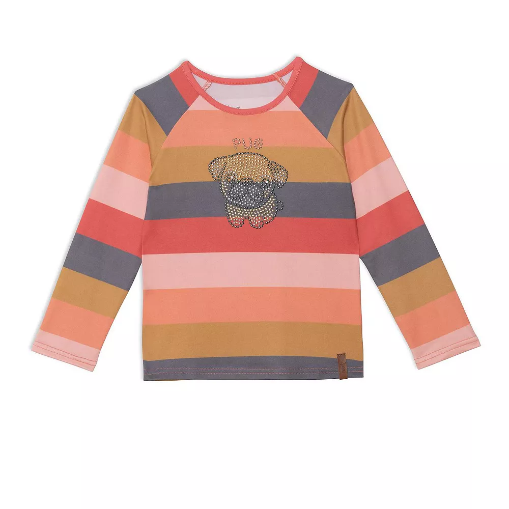 Striped Long Raglan Sleeve Top 3 Striped Long Raglan Sleeve Top