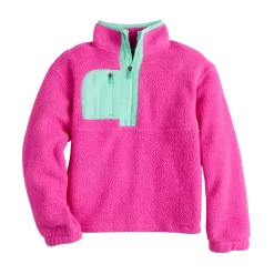 Girls 7-16 Tek Gear® Sherpa Pullover in Regular & Plus